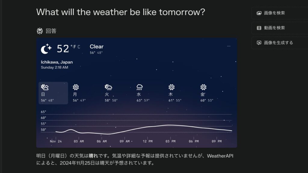 プロフィールであらかじめ指示