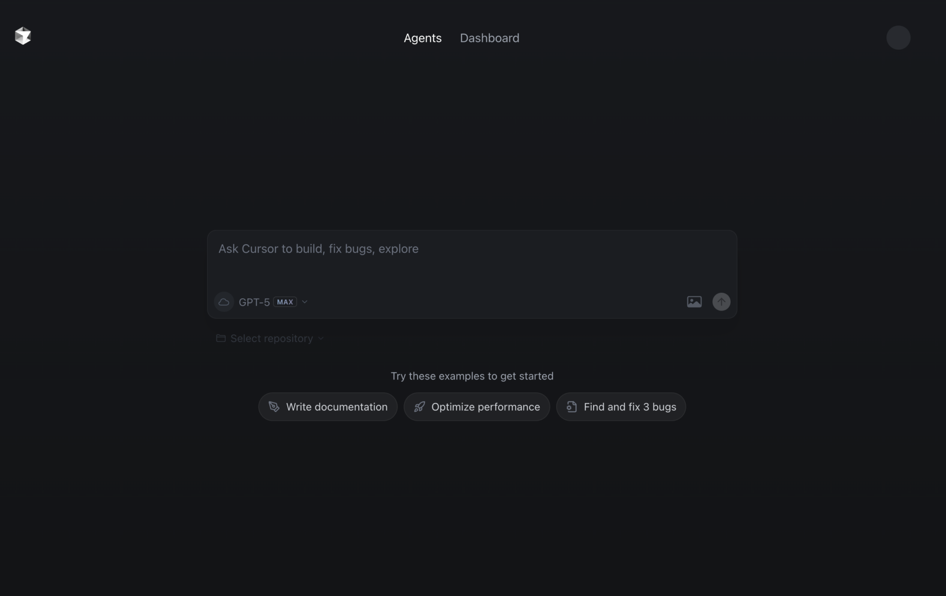 CursorでGPT-5を利用できるとわかる画像