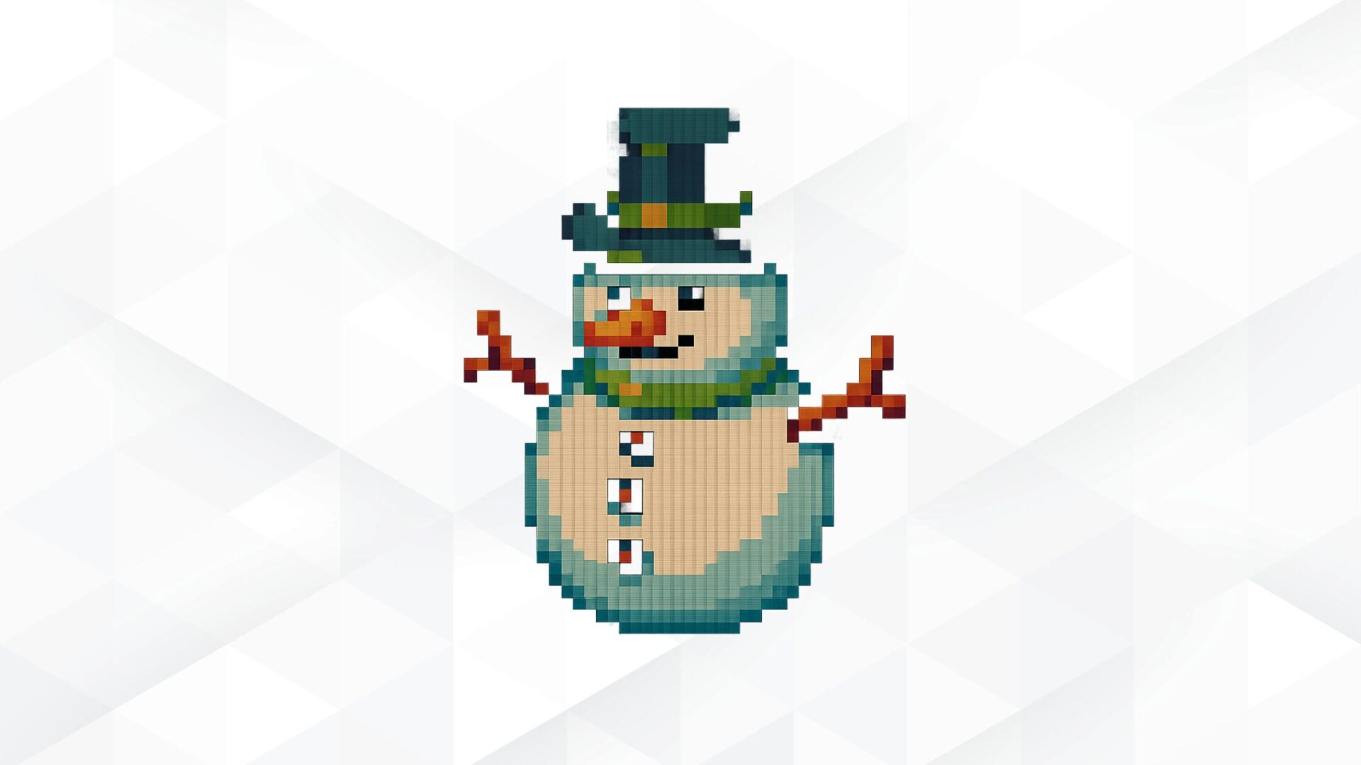 【実践!】ChatGPTでピクセルアート(ドット絵)を作ってみた(等角投影(アイソメトリック)の雪だるま)