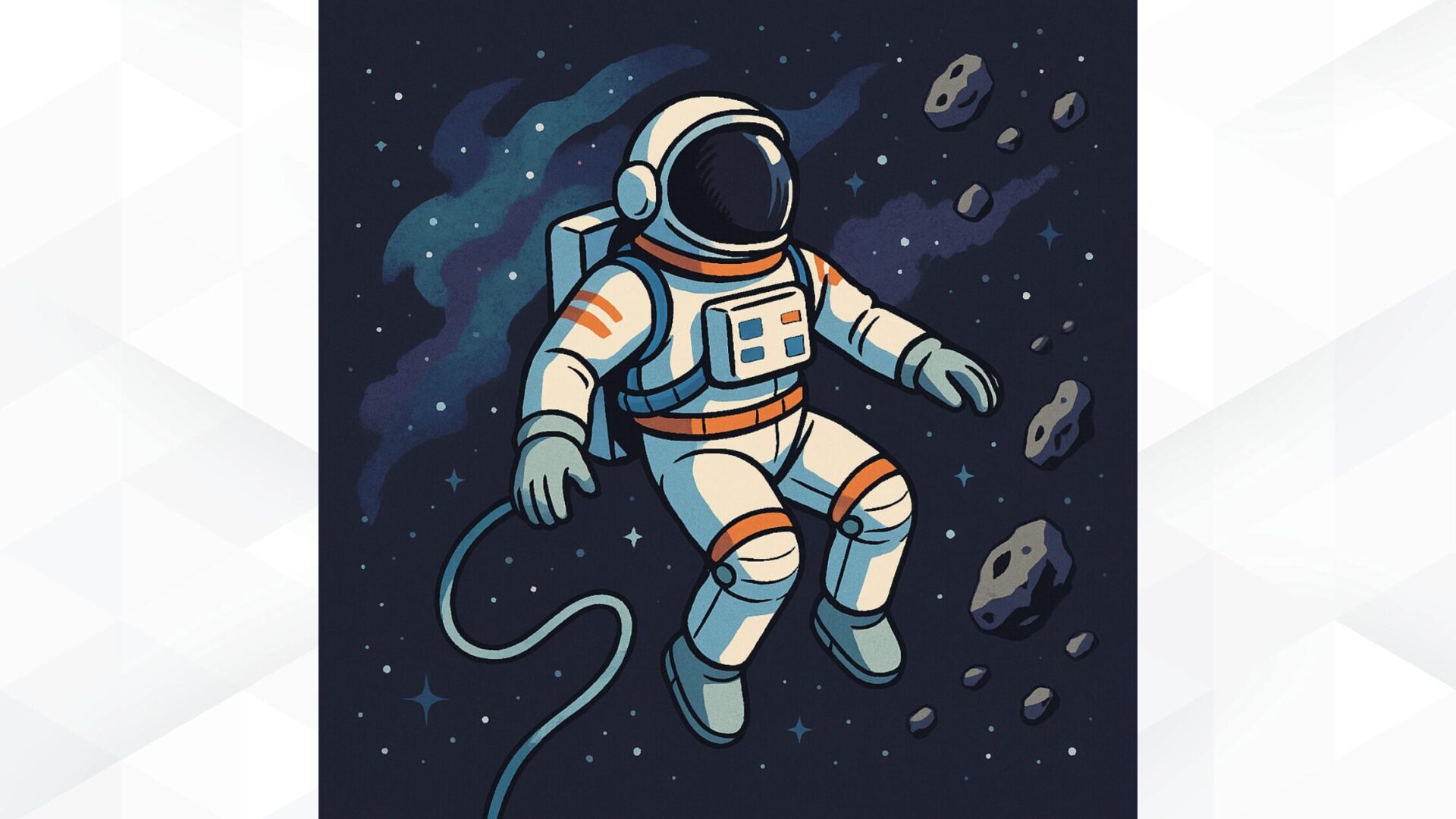 【実践!】ChatGPTでピクセルアート(ドット絵)を作ってみた(コミック風の宇宙飛行士- 元画像)