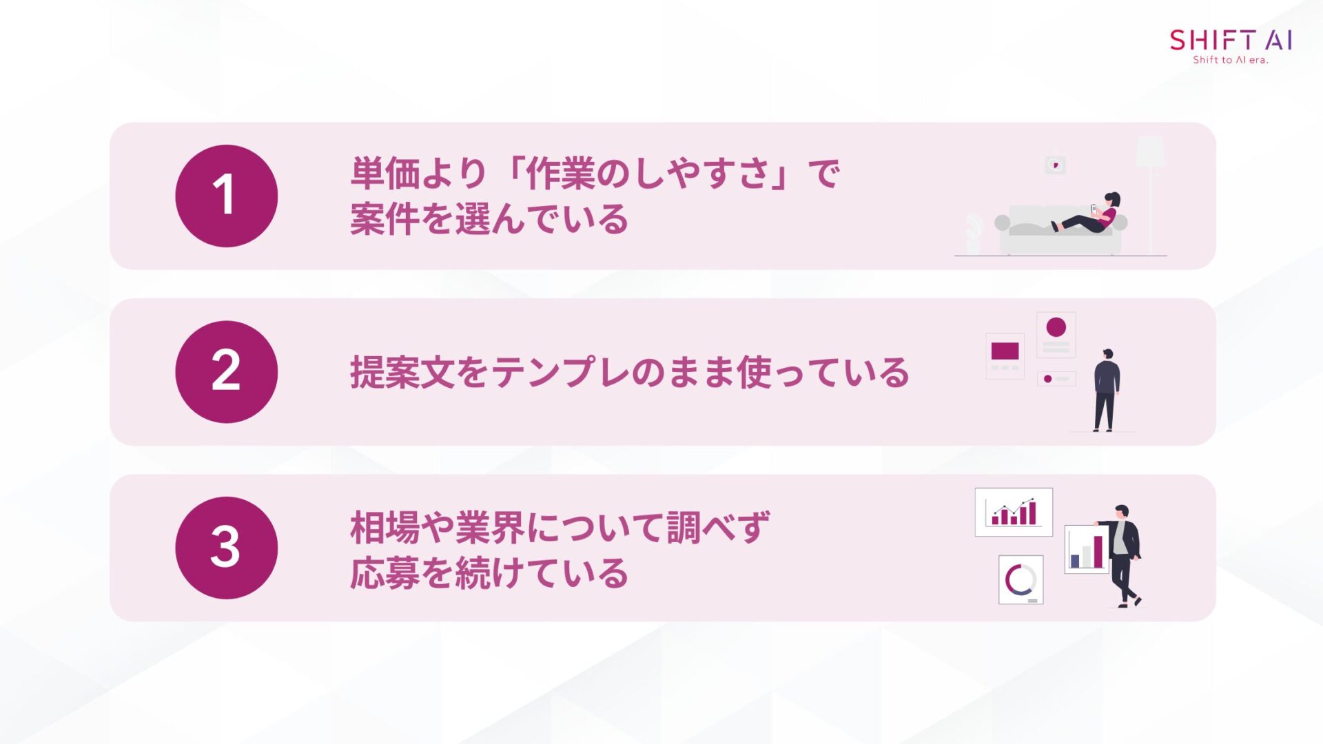 クラウドワークスで稼げない初心者の特徴3つ