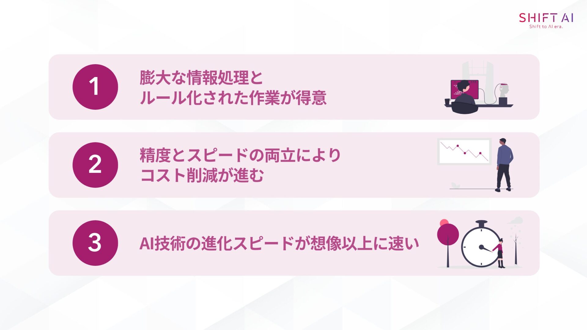AIで仕事がなくなるといわれる3つの理由