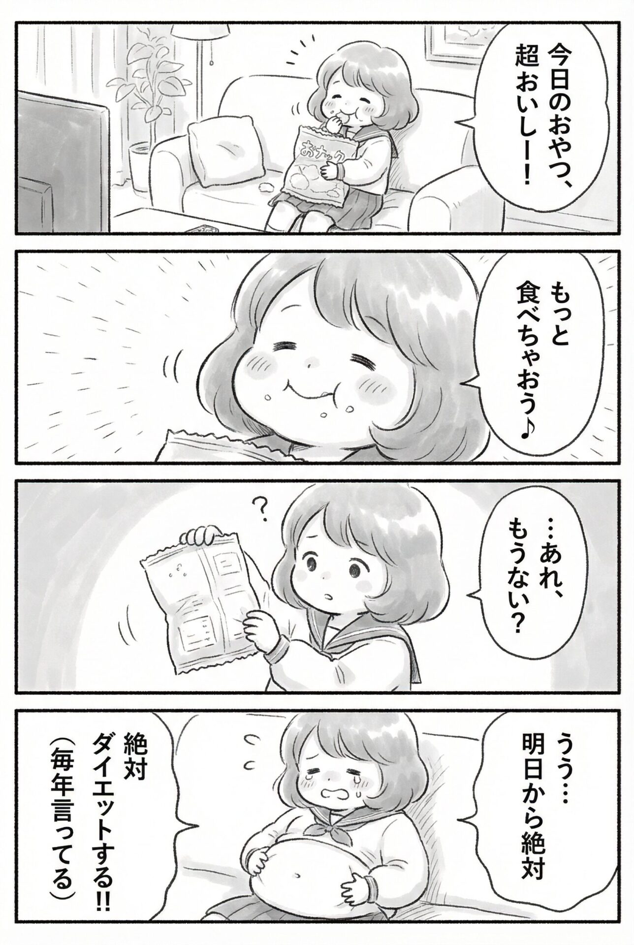 Nano Banana Proで生成できる漫画の種類(生成した4コマ漫画の例)
