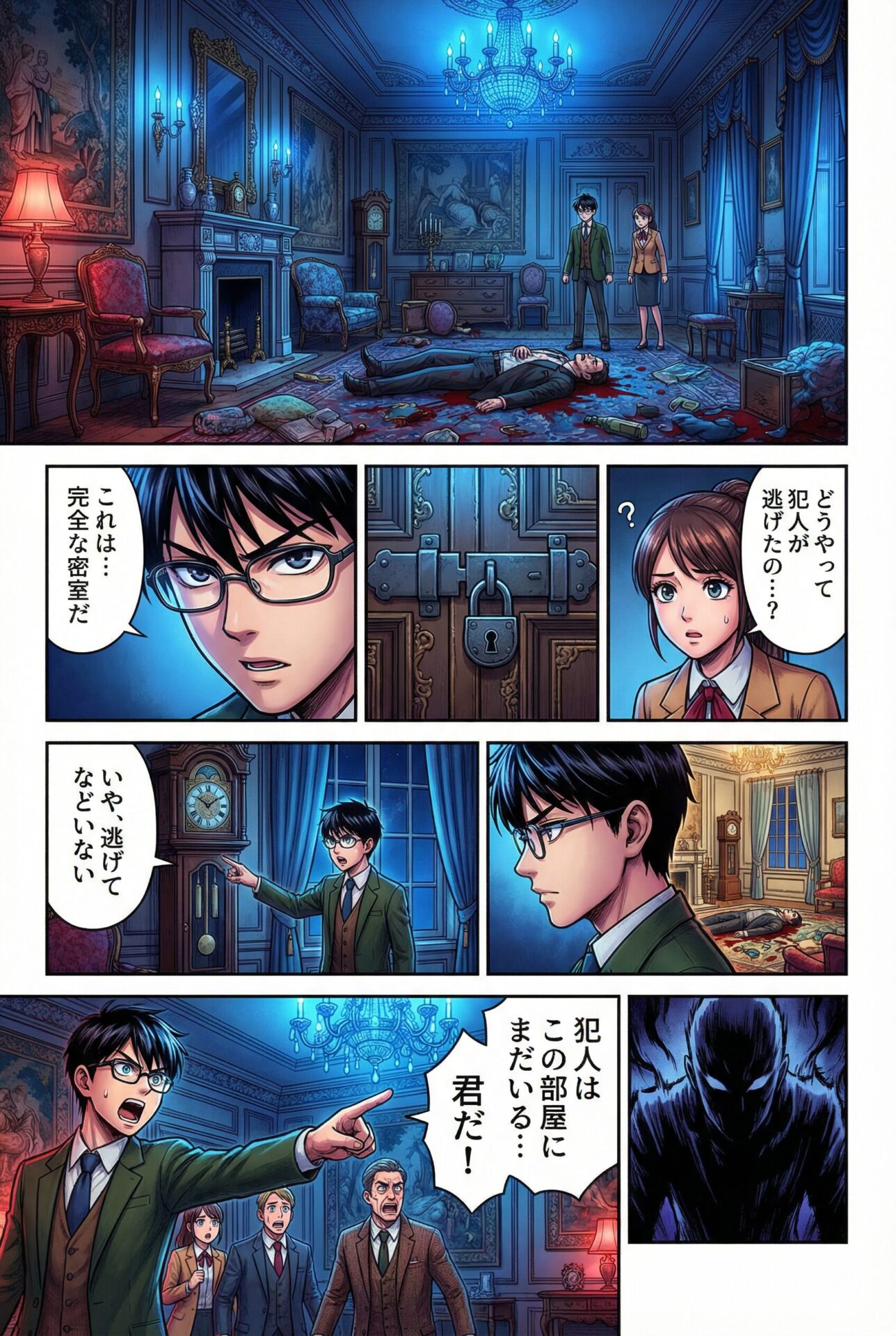 Nano Banana Proで生成できる漫画の種類(生成したカラー漫画の例)