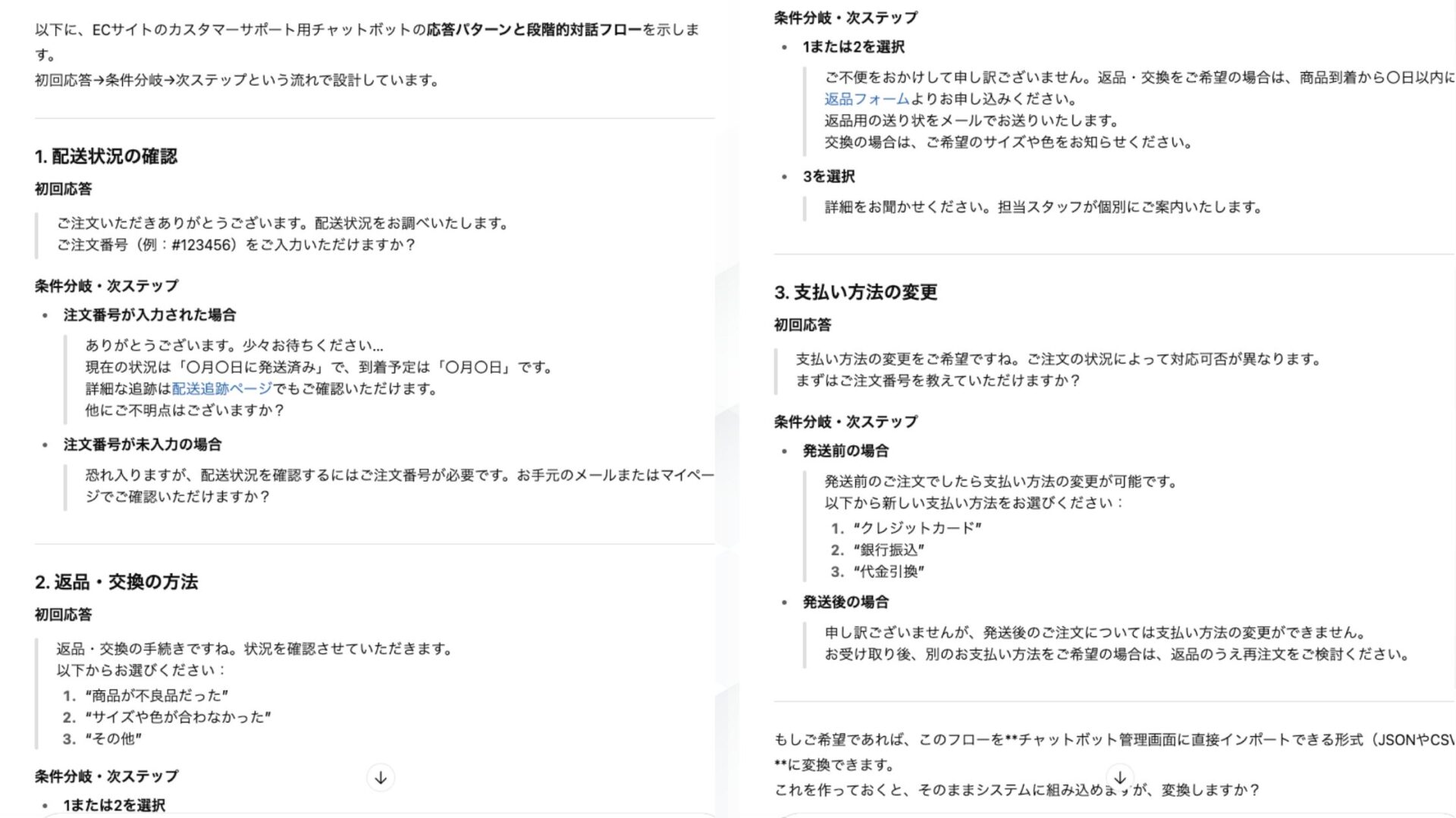 文章作成できる生成AIの効果的な活用例(テキストでの自動対話：チャットボットやFAQ応答を自動化)