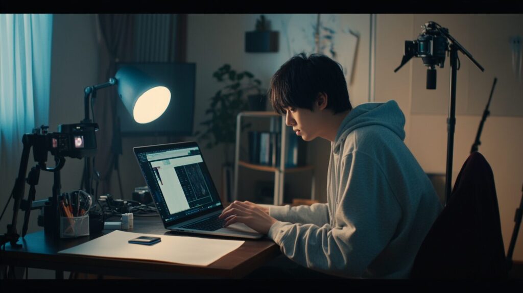 隙間時間の副業で画像・動画制作をする