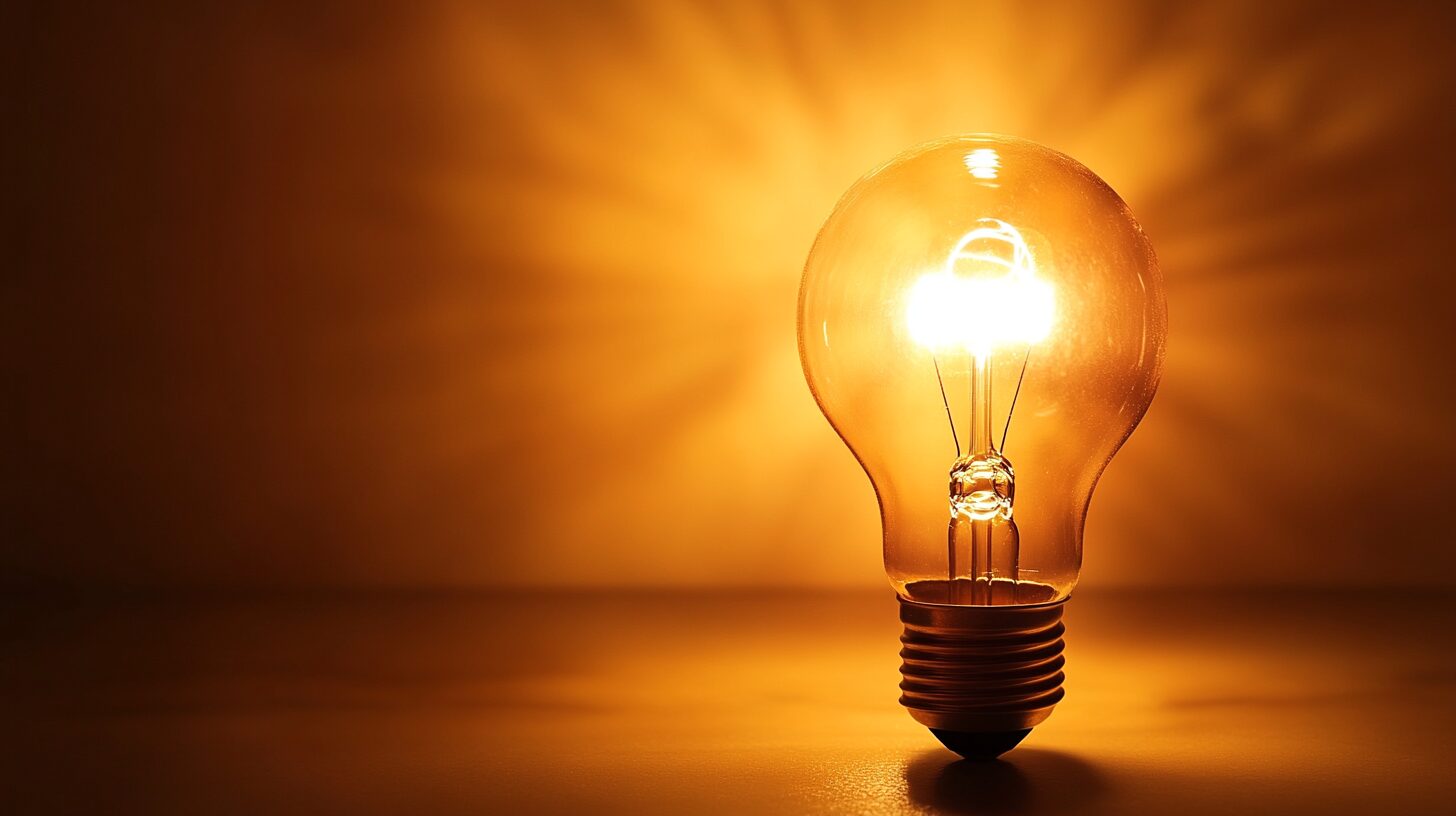 ChatGPTを使ったほったらかし副業のアイデア3選：暗い部屋で電球が光っているの画像