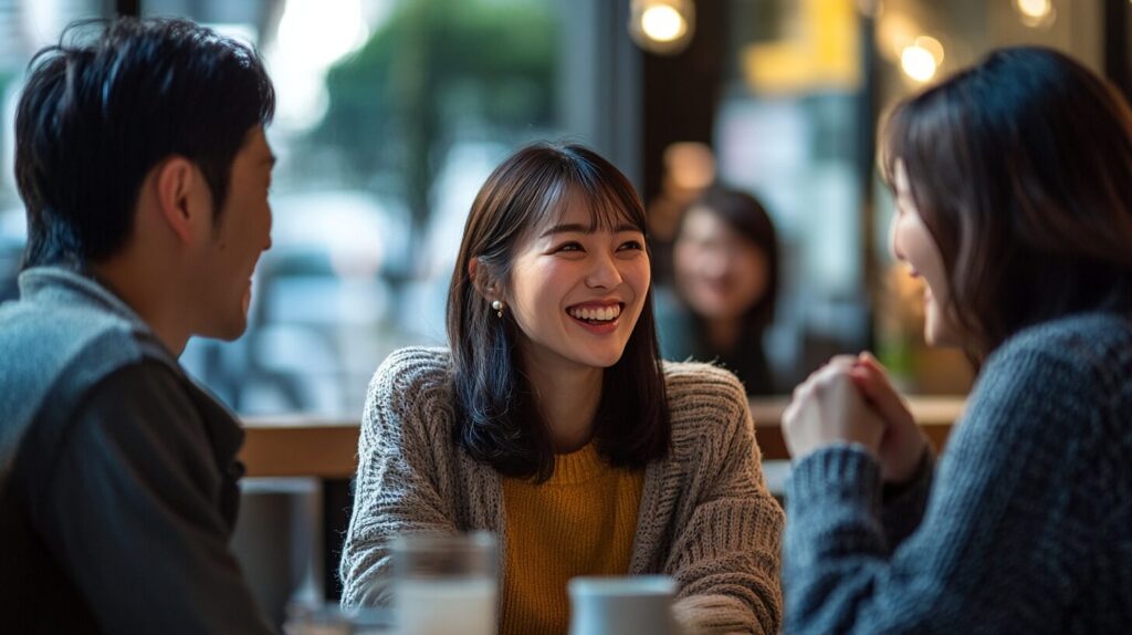 副業仲間と上手くコミュニケーションをしている様子