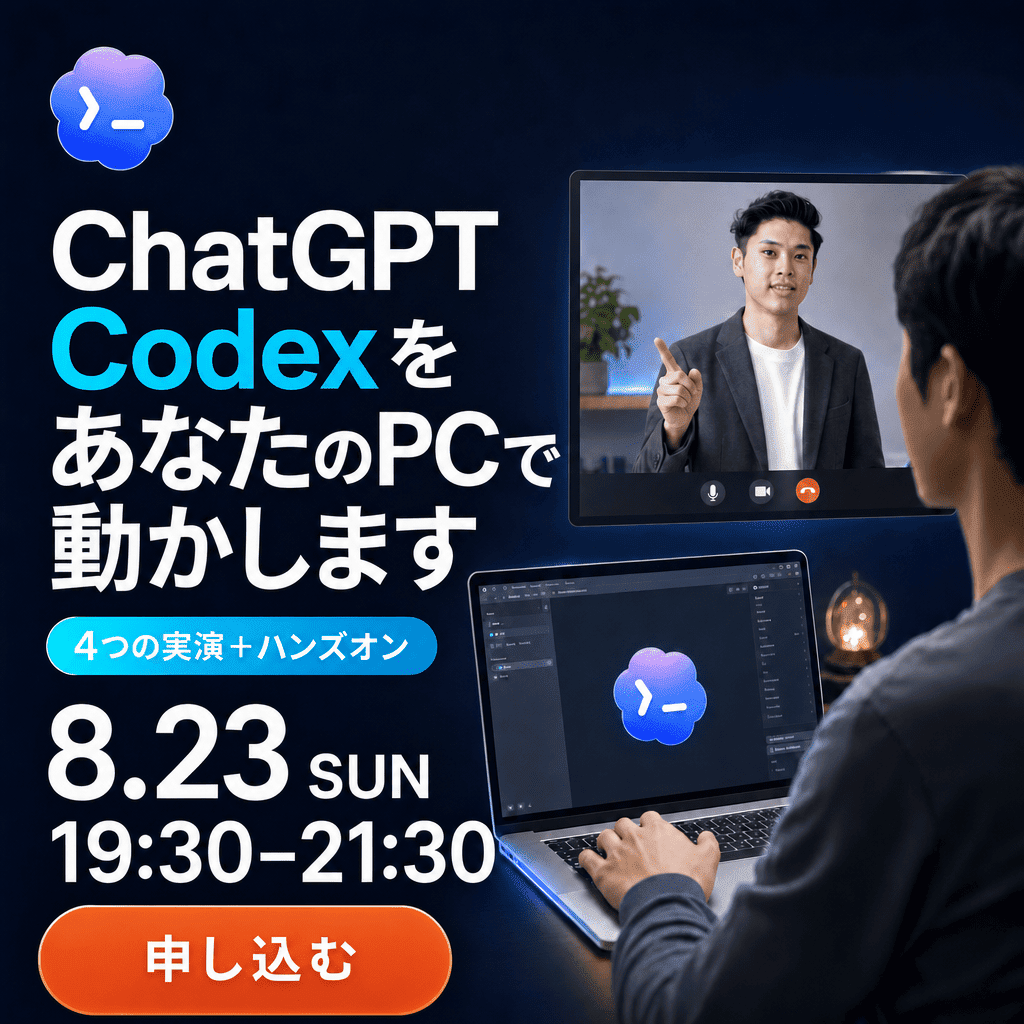 ChatGPT CODEXをあなたのPCで動かします