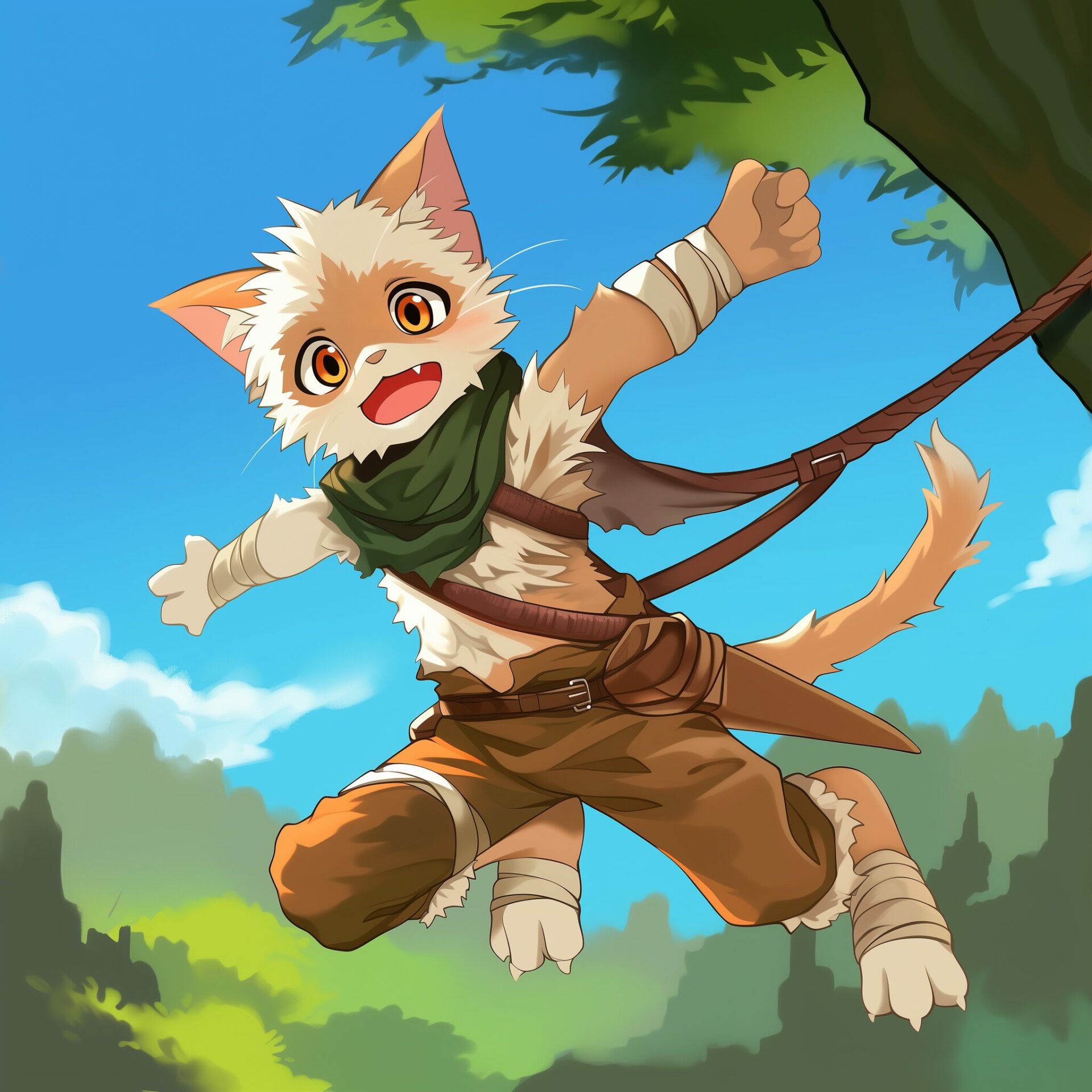 Midjourneyのパラメーターで「cref(キャラクターリファレンス)」を指定した画像