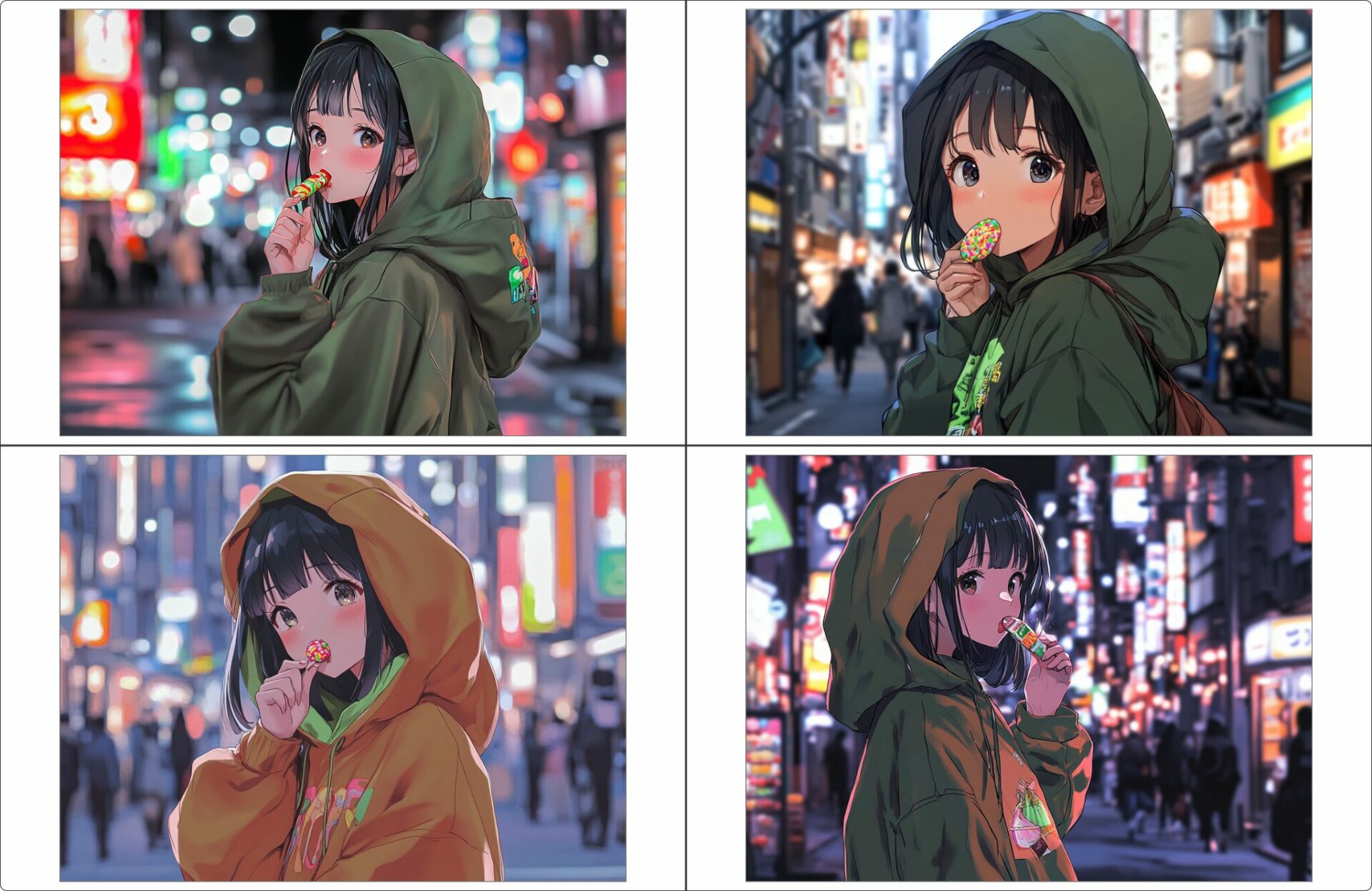 「––cw 50:Character Weight 0」で生成した画像