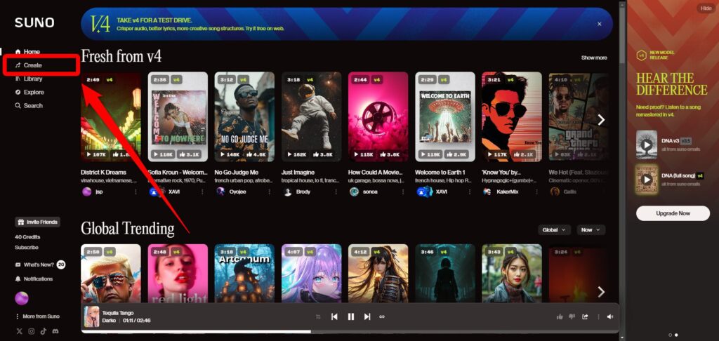 「Song description（曲の概要）」を伝えて生成する【初心者にもおすすめ】