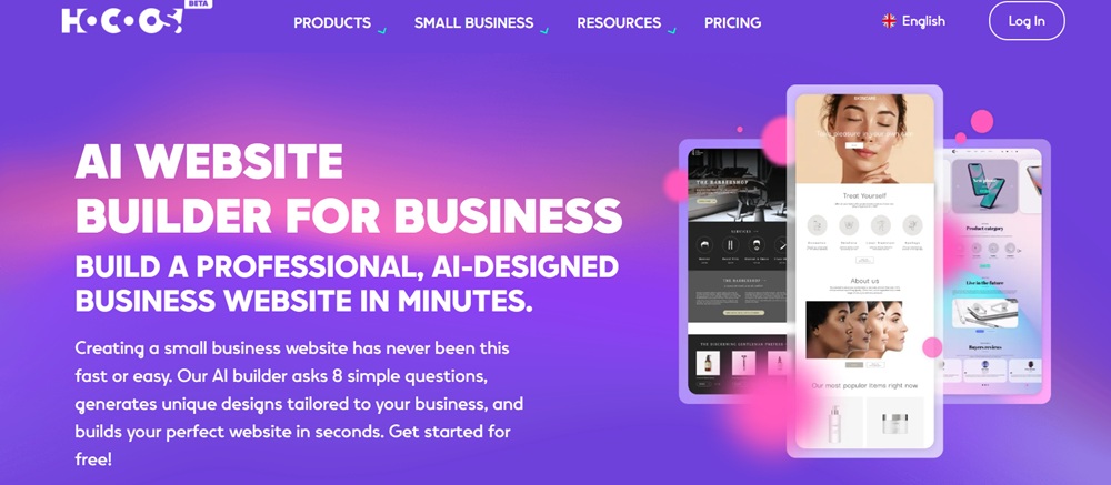 Hocoosトップ画面