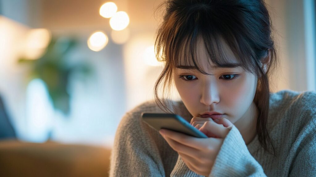 お金がかからない副業の注意点がわからず悩んでいる女性の画像