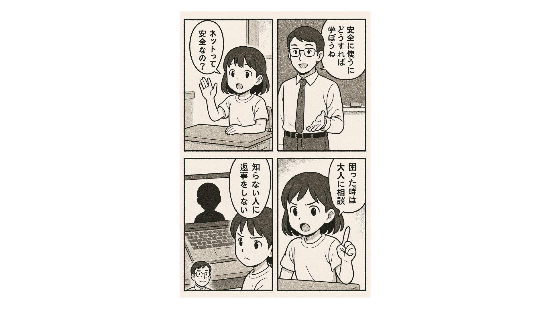 GPT-4oの画像生成機能で生成した4コマ漫画
