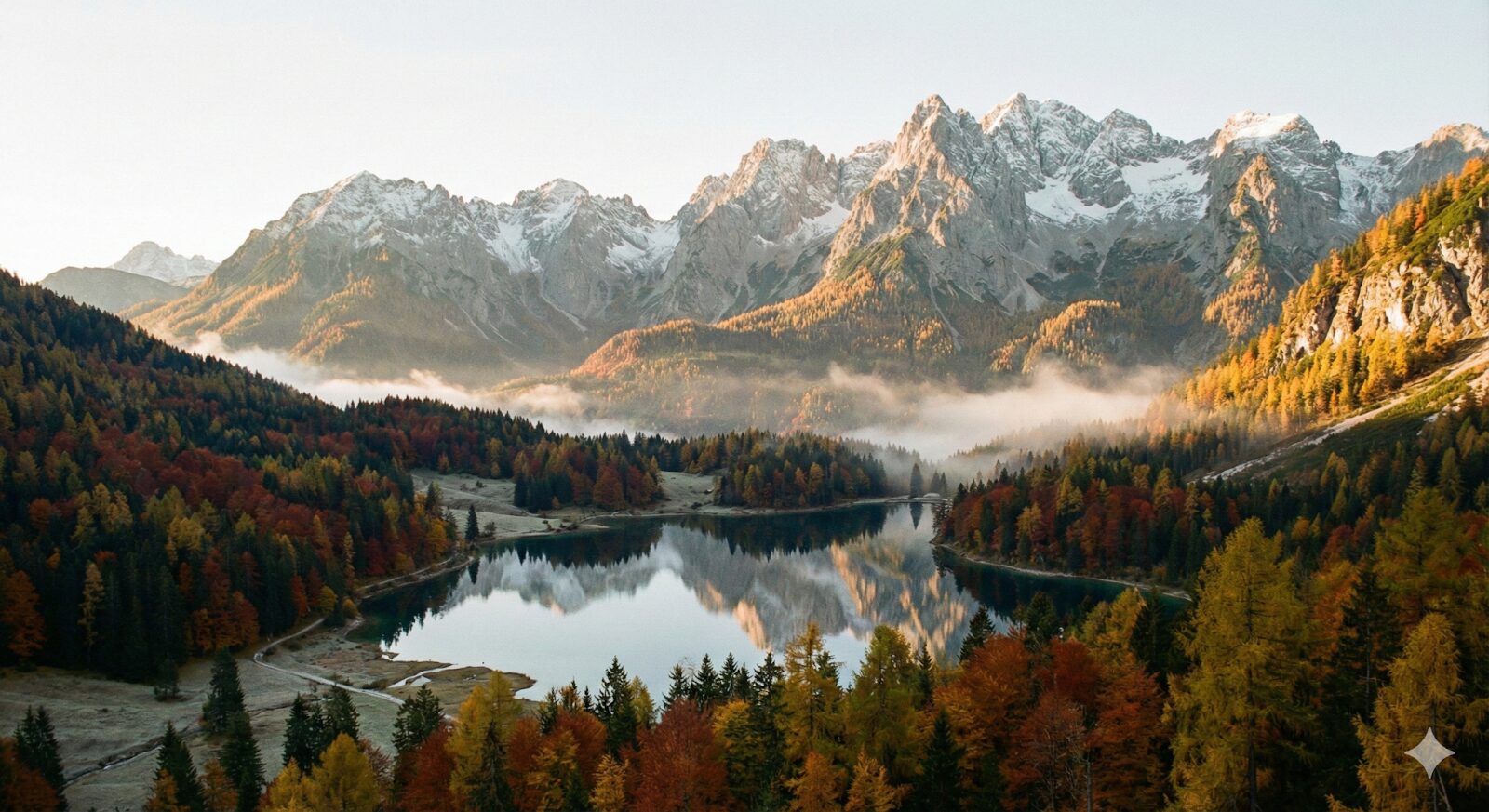 Gemini思考モード(Nano Banana Pro)で生成した写真風の山の風景画像