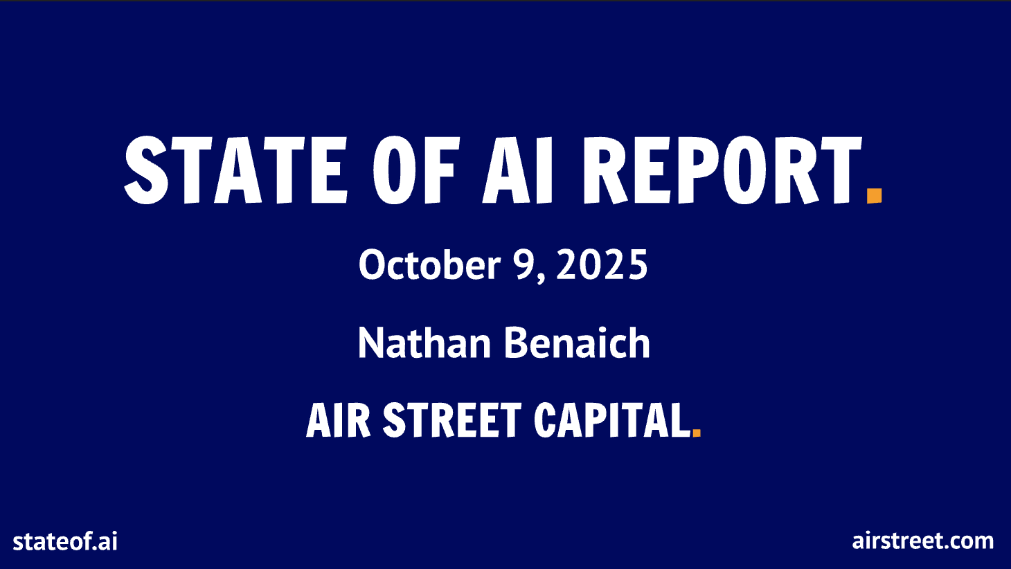 The State of AI 2025の表紙