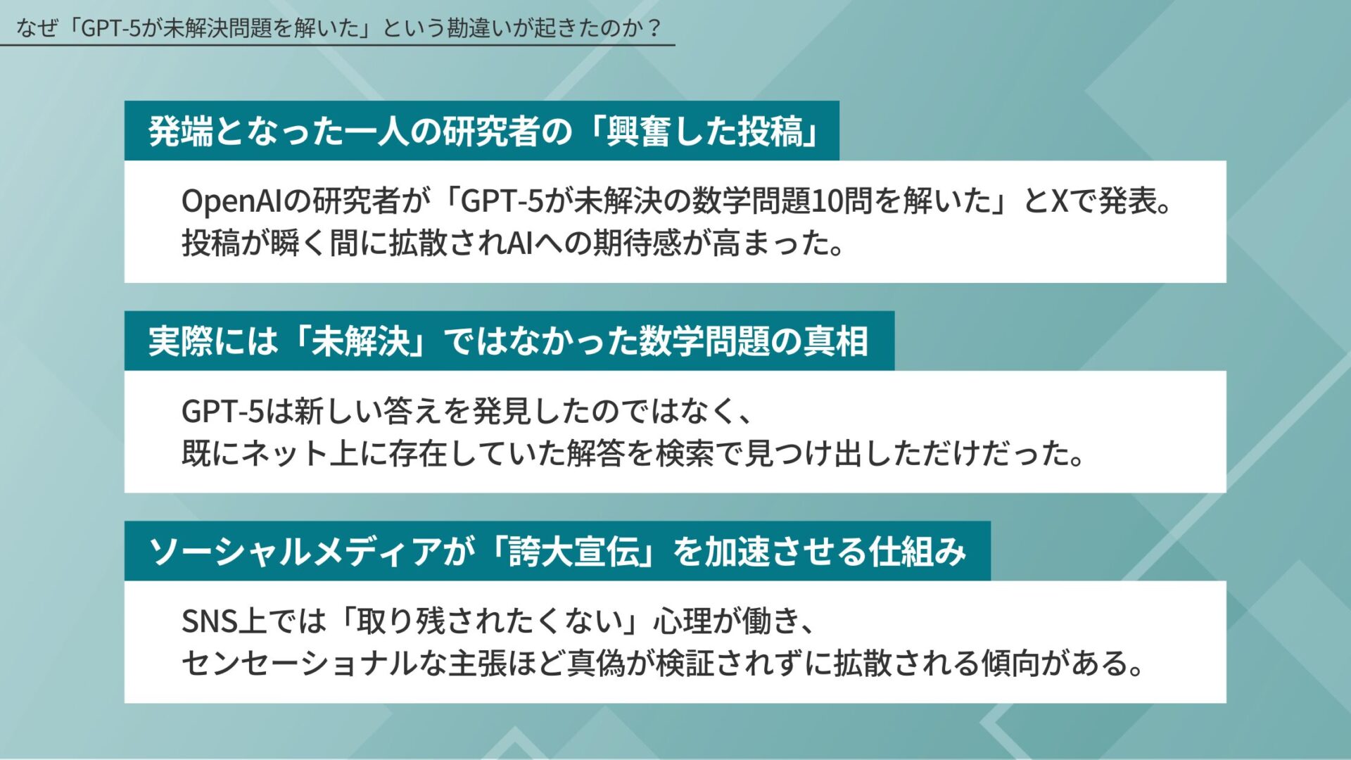 GPT-5を巡る誤報についての図解