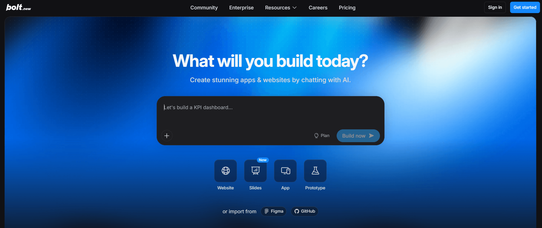 Bolt.newの公式サイト