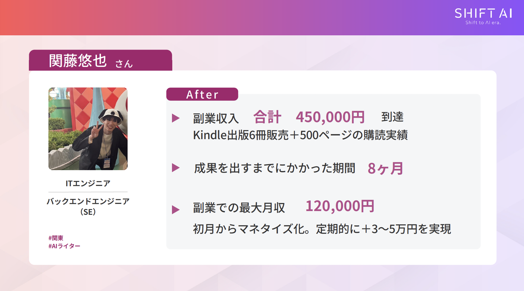 【個人でできる】AI起業のアイデアと収益モデル6つ/【発信が得意】AI活用メディア・教材・コンテンツ販売/関藤悠也さん
