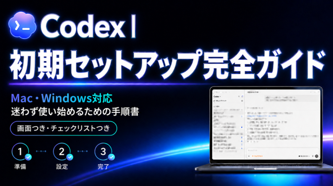 Codex初期セットアップ完全ガイド