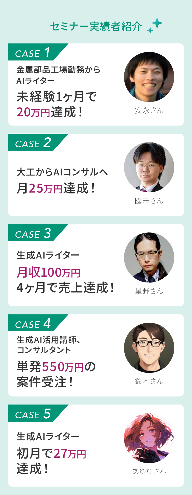 セミナー実績者紹介