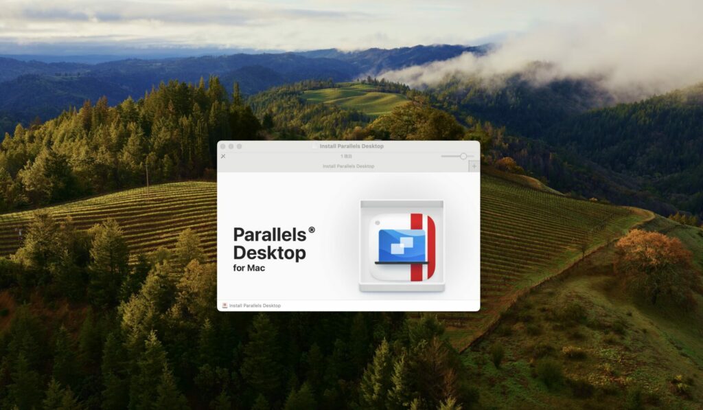 Parallels Desktopを開くと出てくる画面