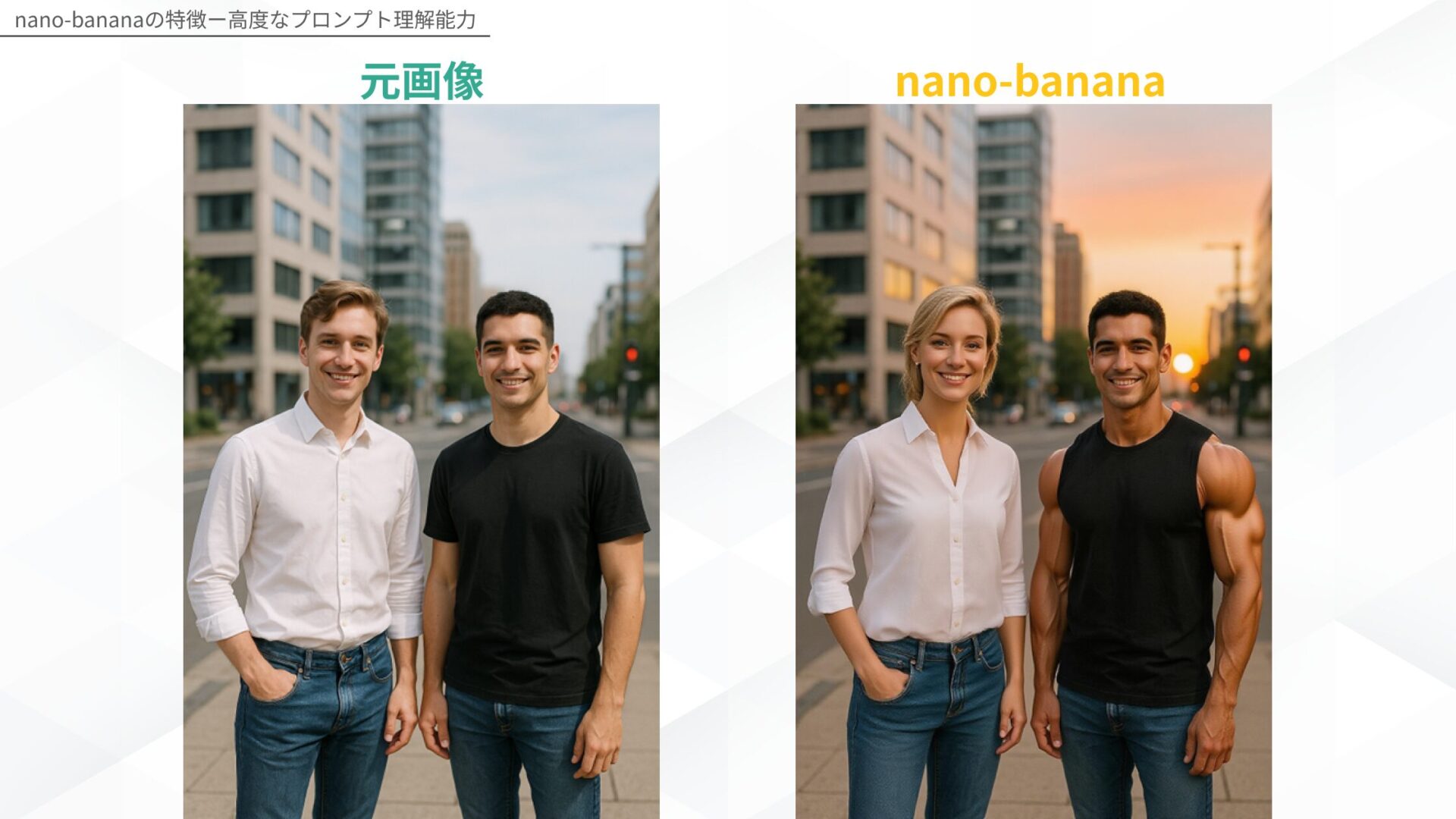 nano-bananaの特徴(高度なプロンプト理解能力)