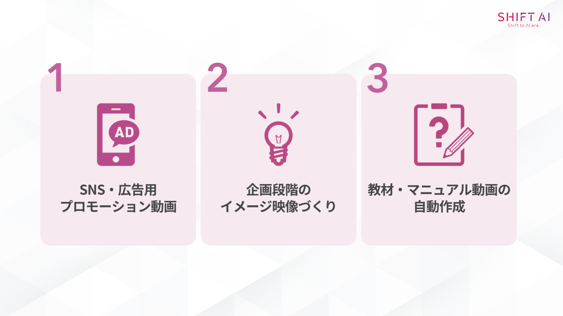 Veo 3の3つの活用事例(SNS・広告用プロモーション動画企画段階のイメージ映像づくり教材・マニュアル動画の自動作成)