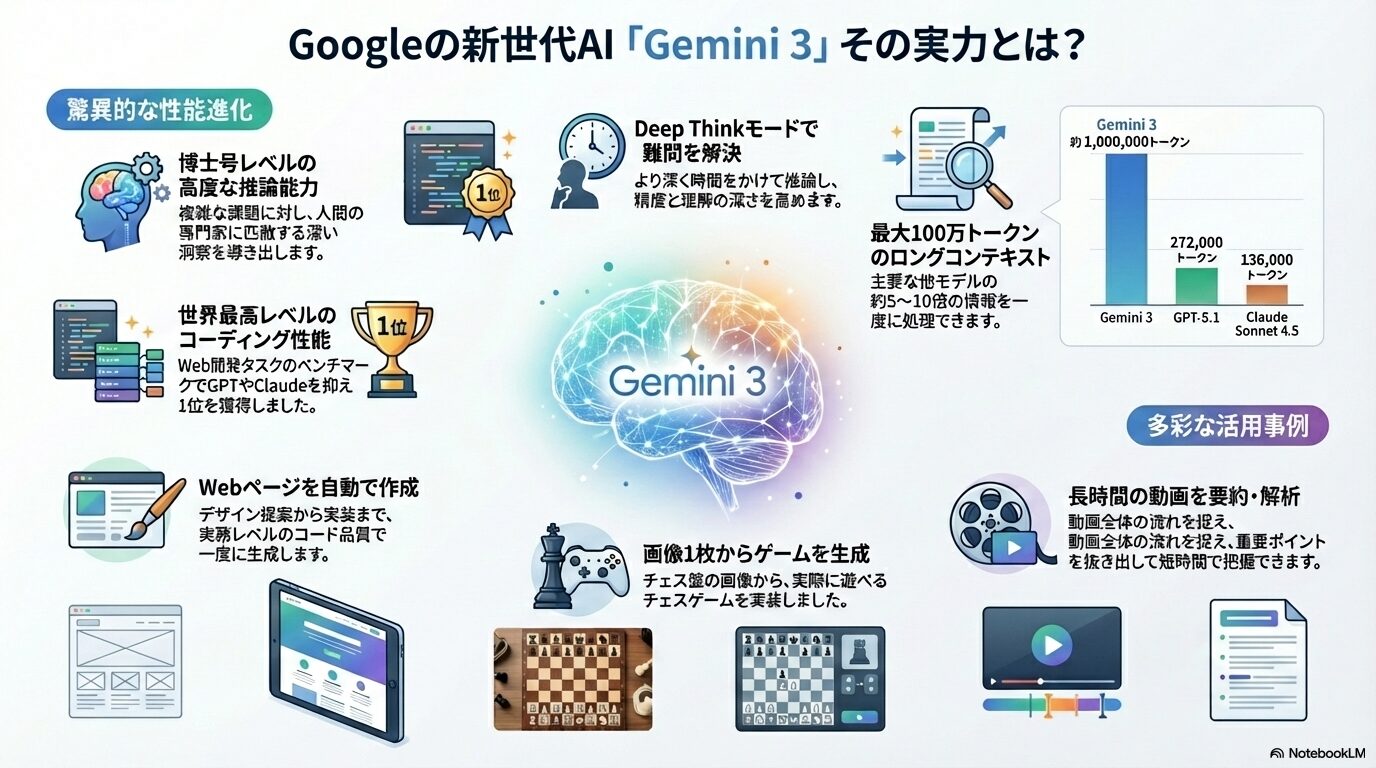 NotebookLMでNano Banana Proを利用して生成されたインフォグラフィック