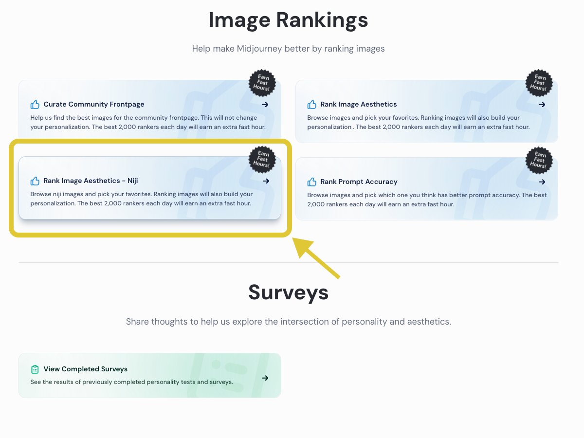 「Rank Image Aesthetics – Niji」を選択