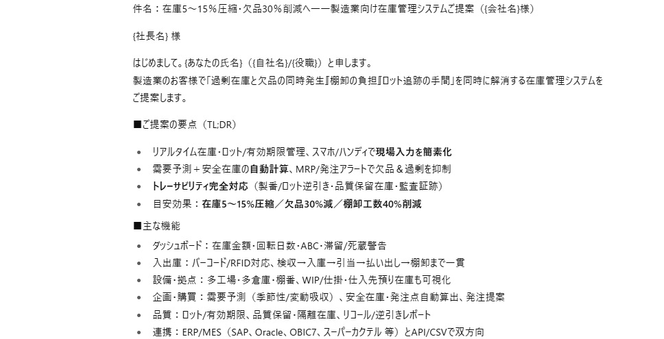 ライティング業務のサポートの結果