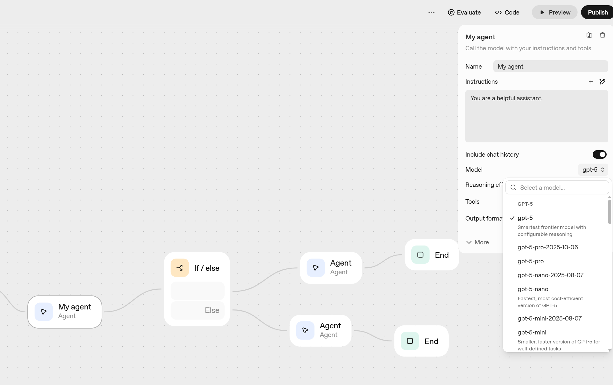 Agent Builderで活用できるOpenAIのモデル一覧