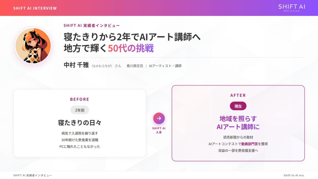 中村千雅さまビフォーアフター